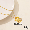 Stainless Steel Insect Spider Pendant Necklace Unisex Jewelry TG2584-10-1