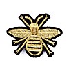 Bee Shape Computerized Embroidery Cloth Iron on/Sew on Patches DIY-M006-05-1