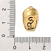 Helmet Shape Rack Plating Brass with Cubic Zirconia Beads KK-S406-15D-3