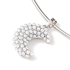 Brass with ABS Imitation Pearl Charm Necklace BJEW-Q350-05A-P-2