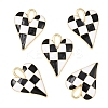 5Pcs Rack Plating Alloy Enamel Pendants ENAM-YW0006-59D-1