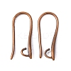 Brass Earring Hooks for Earring Designs KK-M142-02-RS-2
