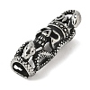 304 Stainless Steel Snake Wrapped Skull Connector Charms STAS-Z147-13AS-2