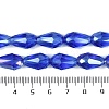 Transparent Electroplate Glass Beads Strands EGLA-T6mm-B11-4