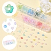 19.2G 12 Colors Frosted Transparent Acrylic Beads OACR-FS0002-18-3