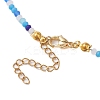 Glass Beaded Necklaces NJEW-JN04896-01-5