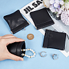 4Pcs Square PU Leather Change Purse with Alloy Shrapnel AJEW-BBC0002-22A-3