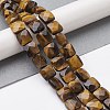 Natural Tiger Eye Beads Strands G-K359-B15-01-2