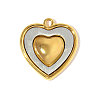 304 Stainless Steel Pendants STAS-OY008-34GP-1