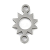 Non-Tarnish 304 Stainless Steel Connector Charms STAS-L279-013P-1