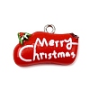 Christmas Opaque Resin Pendants CRES-D314-02P-04-1