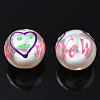 ABS Plastic Imitation Pearl Beads KY-N015-108-4