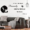 Rectangle with Word PVC Wall Stickers DIY-WH0228-186-3