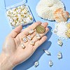 65Pcs 13 Styles ABS Plastic Imitation Pearl Connector Charms PALLOY-CJ00168-4