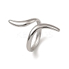 Non-Tarnish 304 Stainless Steel Open Cuff Rings RJEW-Z018-02P-1