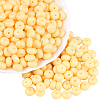 200Pcs Opaque Baking Paint Glass Seed Beads SEED-PA0001-01D-1
