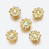 Alloy Multi-Strand Rhinestone Links ALRI-H213-28G-5