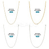16Pcs 4 Style 304 Stainless Steel Chain Necklaces NJEW-TAC0026-4