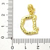 Rack Plating Brass Micro Pave Cubic Zirconia European Dangle Charms KK-L210-015G-D-3