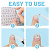 6 Sheets 6 Styles Mahjong Pattern Plastic Nail Art Stickers MRMJ-CA0001-59-4