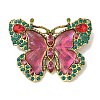 Butterfly Alloy Enamel Brooch LS-JEWB-K018-36AG-1