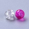 Baking Paint Crackle Glass Beads DGLA-X0006-4mm-06-3