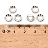 Brass Rhinestone Spacer Beads RB-A020-7mm-01S-2