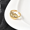 304 Stainless Steel Lip Cuff Rings for Women RJEW-Z110-01G-3