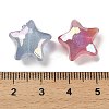 Star UV Plating Luminous Rainbow Iridescent Acrylic Beads LACR-R001-11A-6