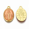 Brass Enamel Pendants KK-S345-179E-2