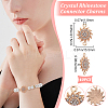 40Pcs Alloy Crystal Rhinestone Connecotr Charms PALLOY-SC0025-27-2