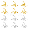12pcs 2 Colors Alloy & Iron Napkin Rings AJEW-HY0001-11-1