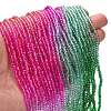 Transparent Painted Glass Beads Strands DGLA-A034-T2mm-A03-2
