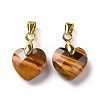 Natural Tiger Eye Pendants G-C023-07A-2
