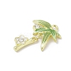 Rack Plating Alloy Enamel and Rhinestone Pendants PALLOY-R151-33G-2