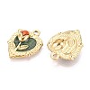 304 Stainless Steel and Enamel Pendants STAS-T068-83A-2