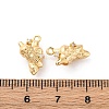 Brass Crystal Rhinestone Pendants KK-E793-08G-3