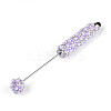 ABS Imitation Pearl & Polymer Clay Pave Rhinestone Touch Screen Stylus AJEW-T013-06E-2