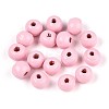 Spray Painted Round Natural Schima Wood Beads WOOD-A018-6mm-31-2