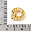 Brass Micro Pave Clear Cubic Zirconia Pendant KK-Z046-01G-Q-3