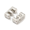 Platinum Plated Alloy Beads PALLOY-CJC0001-64P-E-2
