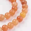 Natural Red Aventurine Beads Strands GSR6mmC023-3