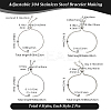 8Pcs 4 Style Adjustable 304 Stainless Steel Bracelet Making STAS-BBC0004-65-2