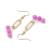 Imitation Jade Glass Dangle Earrings EJEW-JE05924-04-4
