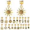 40Pcs 20 Styles Alloy European Dangle Charms PALLOY-BM00018-7