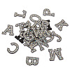 Alphabet Resin Rhinestone Patches DIY-TAC0005-45B-2