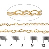 Brass Heart Link Chains CHC-H113-14A-G-2