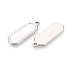 304 Stainless Steel Pendant Cabochon Settings STAS-N108-63P-2