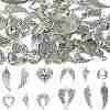 48Pcs 12 Styles Tibetan Style Alloy Pendants FIND-FS0004-86-1