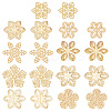 90Pcs 9 Styles Iron Filigree Joiners IFIN-PH0001-35-1